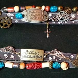 HANDMADE LEATHER BRACELETS-UNISEX